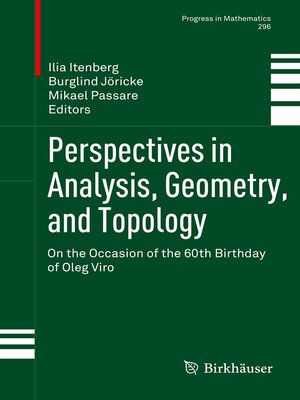 cover image of Perspectives in Analysis, Geometry, and Topology